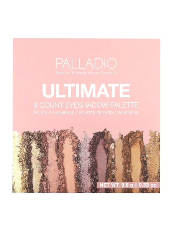 Palladio Ultimate 9 色眼影盤 (Rosey Nudes)